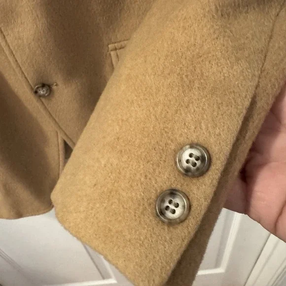 Jos A Bank 100% Camel Hair Blazer Jacket Mens 42 Two Button Business Sport Coat